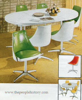 1972whitecontemporarydinetteset